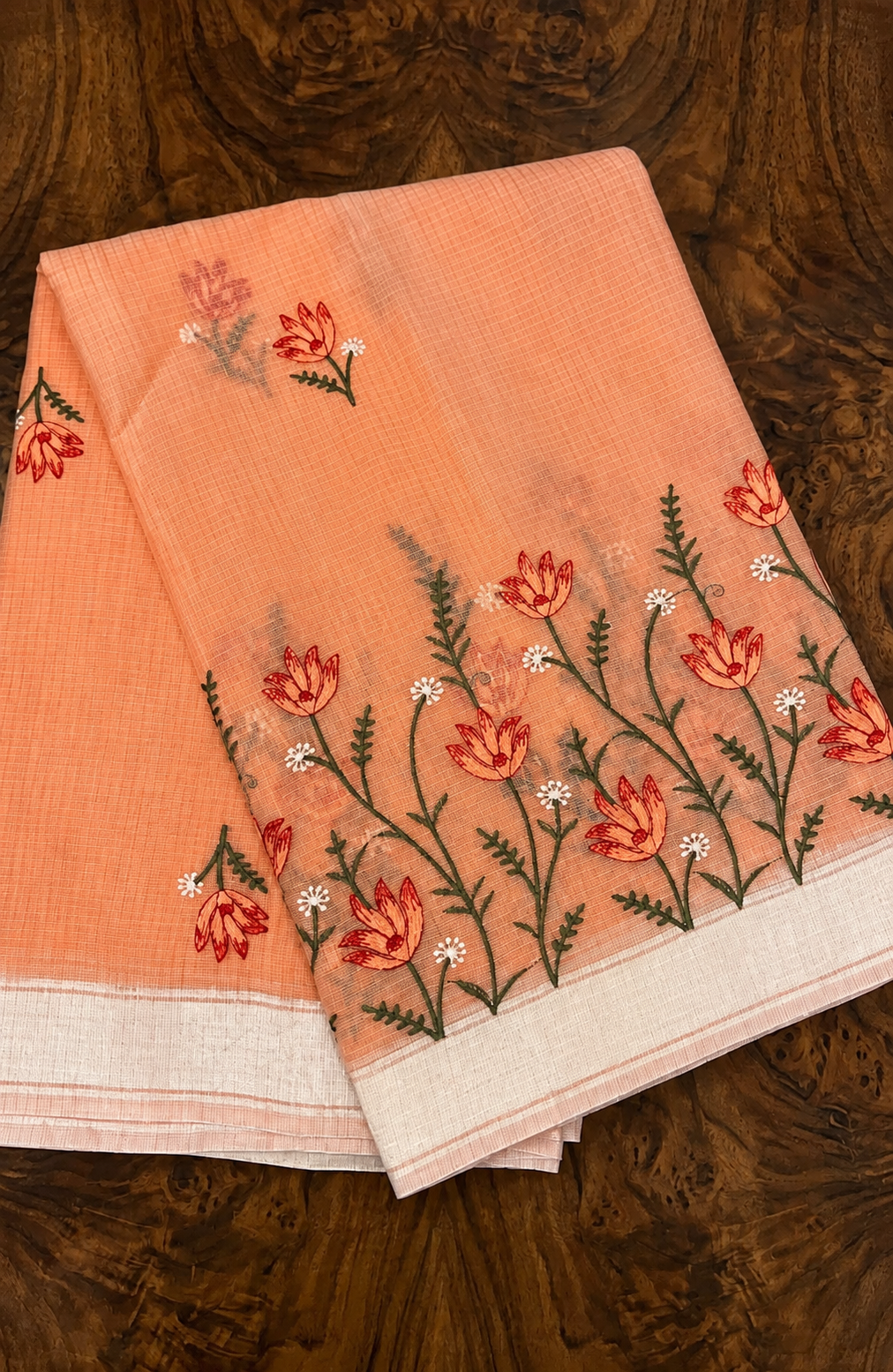Soft Coral Grace Kota Doria